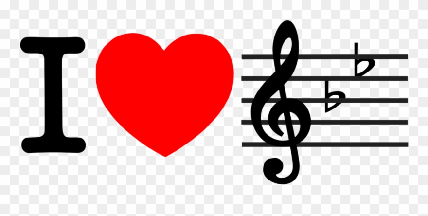 I Love Music - Love Music Clipart - Png Download