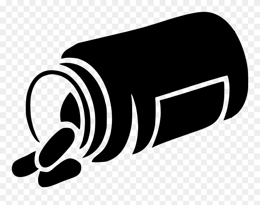 Clip Art Details - Pills Png Black And White Transparent Png