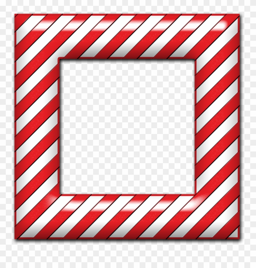 Candy Cane Heart Png Frame Clipart Candy Cane Clip - Candycane Clipart Transparent Png