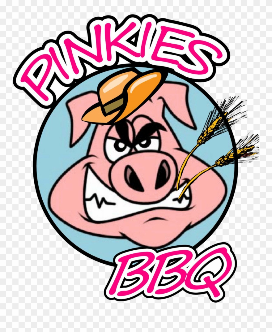 Graphic Black And White Pinkies Home Logo - Pinkies Bbq Binghamton Ny Clipart