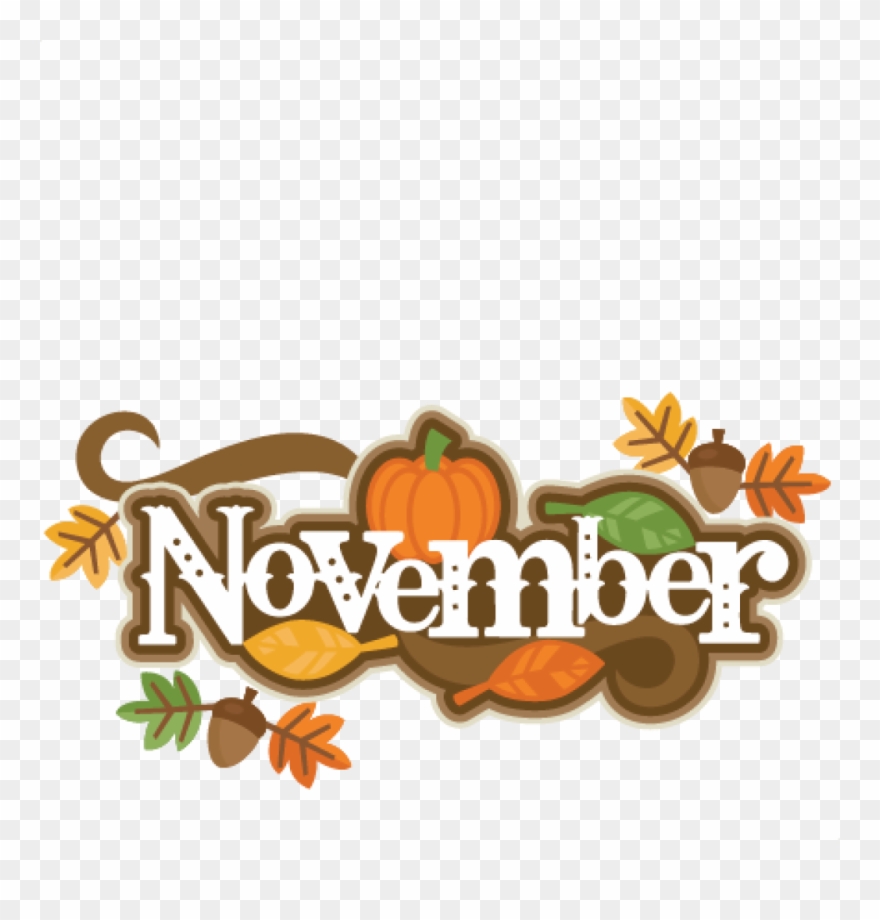 November Clip Art Pictures 19 November Clipart Pumpkin - November Clip Art Free - Png Download