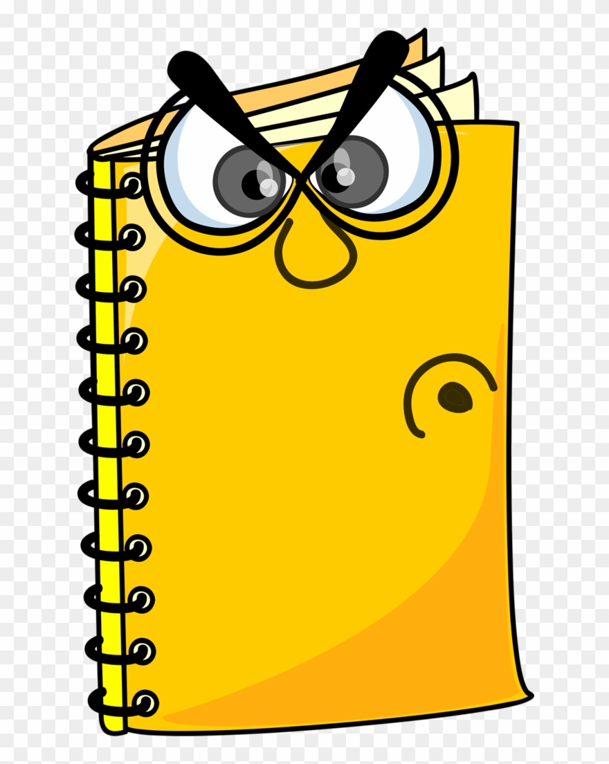 Escuela - Caderno Desenho Amarelo Png Clipart