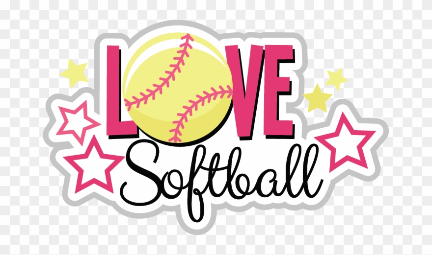 Free Love Softball Cliparts, Download Free Clip Art, - Love Softball - Png Download