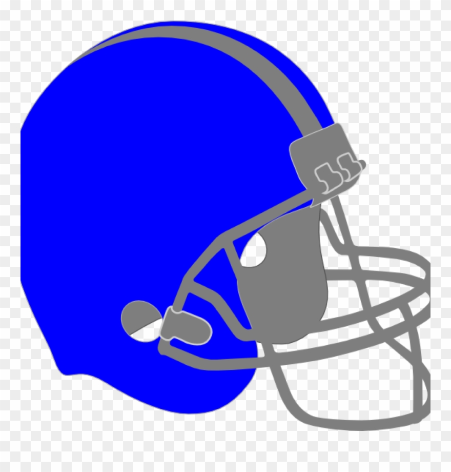 Football Helmet Clipart Blue Clip Art At Clker Vector - Casco Futbol Americano Rosa - Png Download