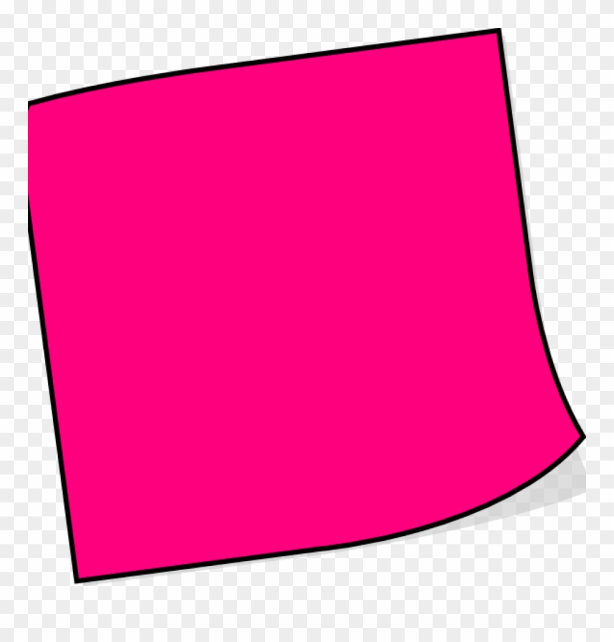 Sticky Notes Clipart Sticky Notes Clipart Pink Sticky - Sticky Note Pink Clipart - Png Download