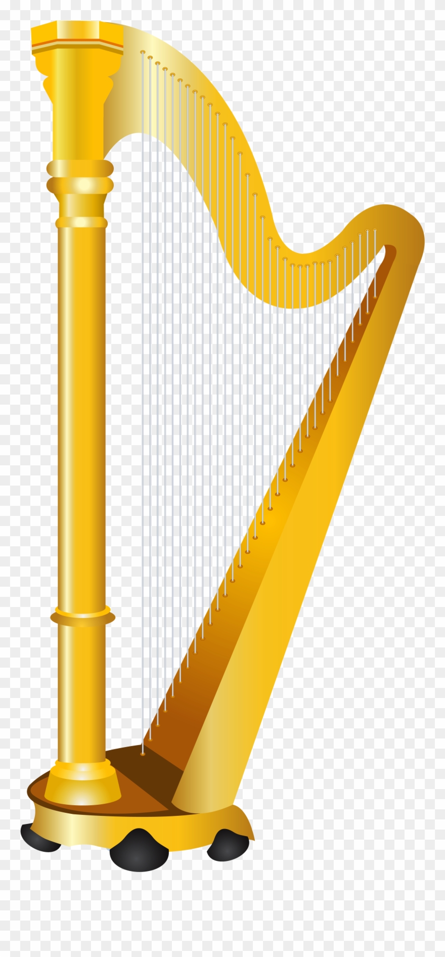 Harp Cliparts - Harp Clip Art - Png Download