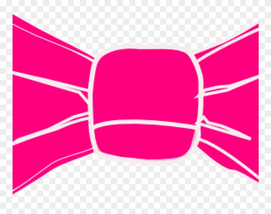 Pink Bow Clipart Pink Bow Clip Art At Clker Vector - Purple Bow Tie Clipart - Png Download
