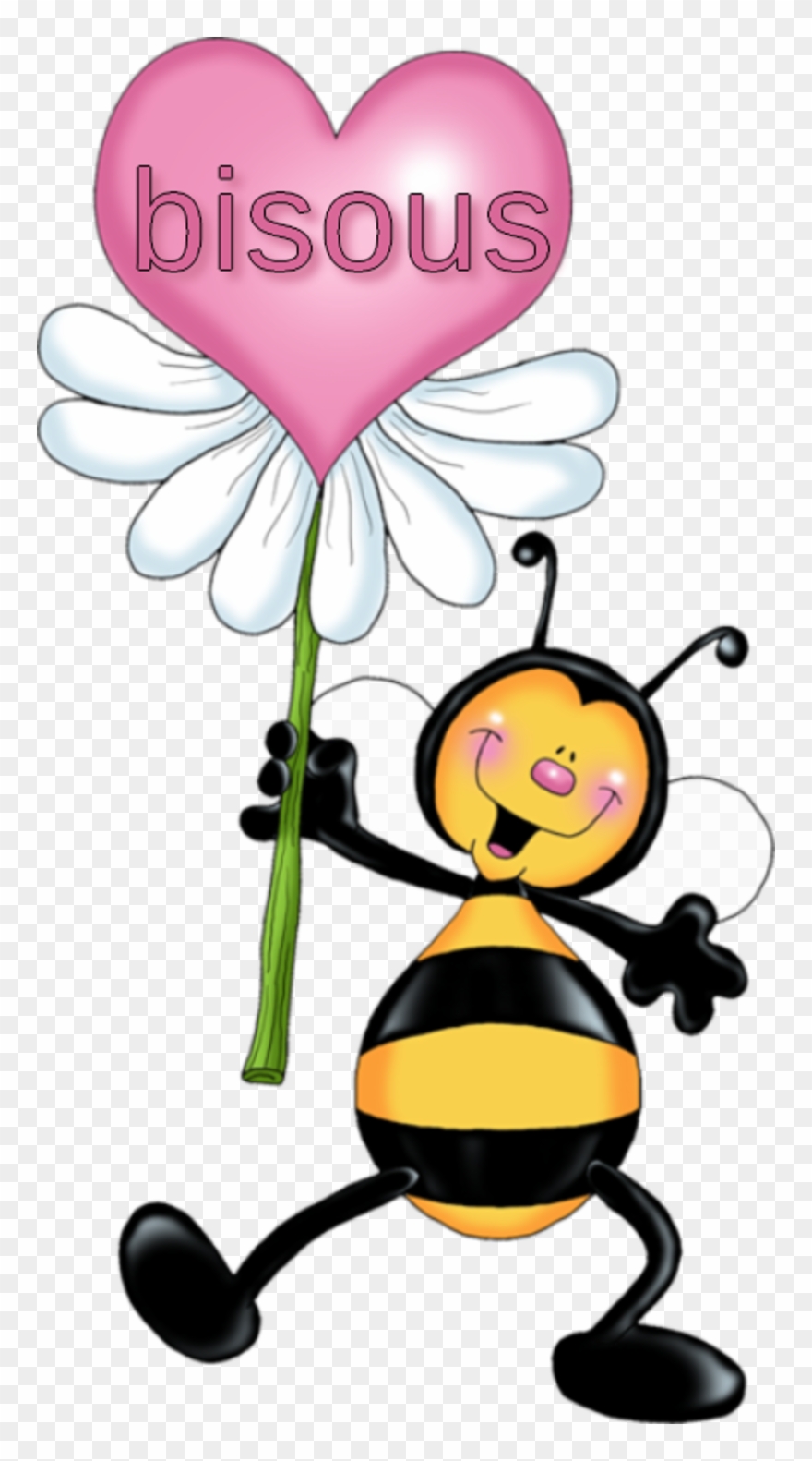 Love Grows, Bee There - Abejita Con Corazón Clipart