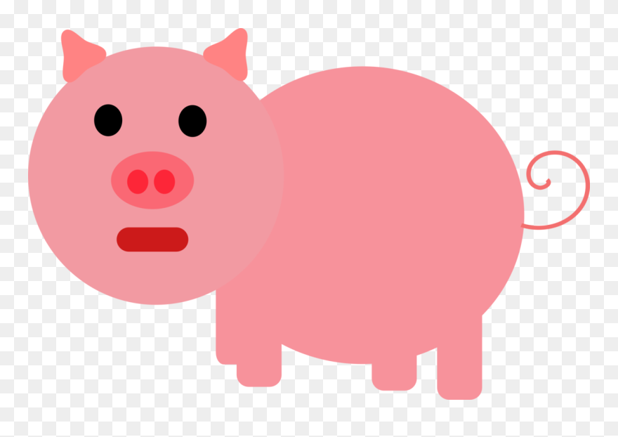 Pink Pig Clipart