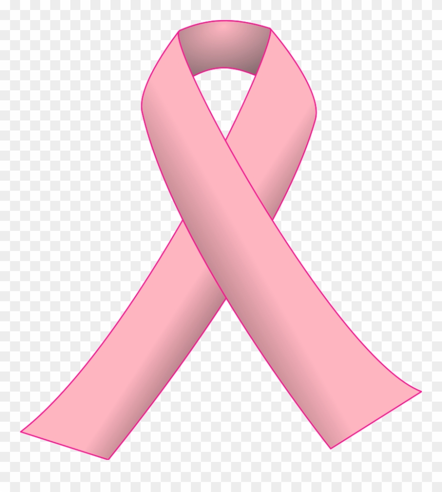 Pink Ribbon Svg Vector File Vector Clip Art Svg File - Breast Cancer Ribbon Cartoon - Png Download