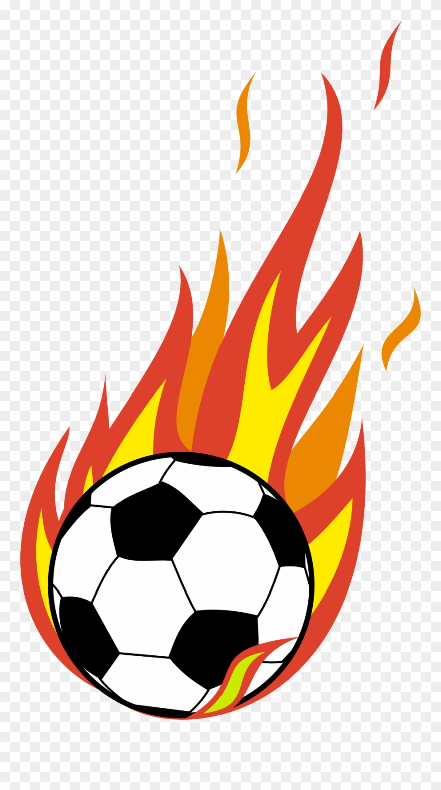 Upcoming Athletic Events Images - Flaming Soccer Ball Png Clipart