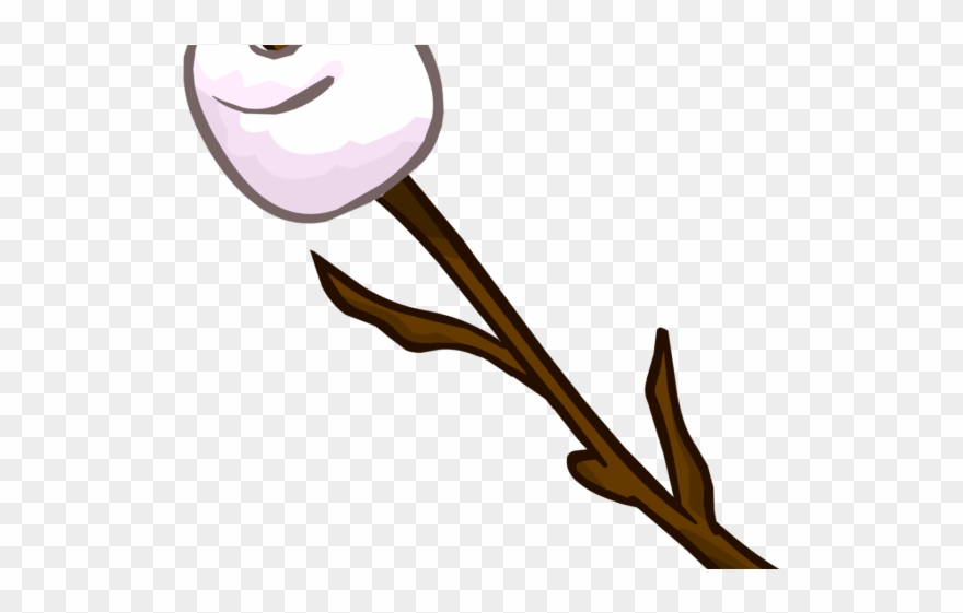 Clipart, Marshmallow Clipart 19 Toasted Marshmallow - Toasted Marshmallow On A Stick - Png Download