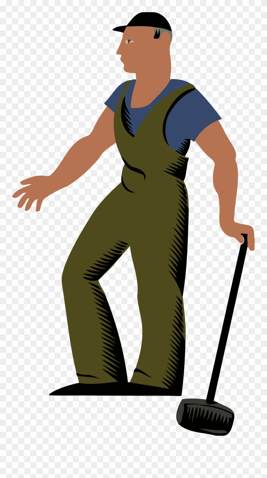 Worker Big Image Png - Labour Clipart Transparent Png
