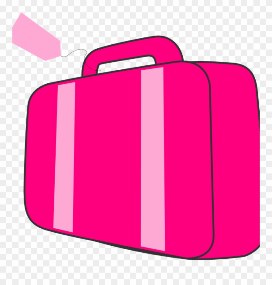 Suit Case Clip Art Pink Suitcase Clip Art At Clker - Clip Art - Png Download