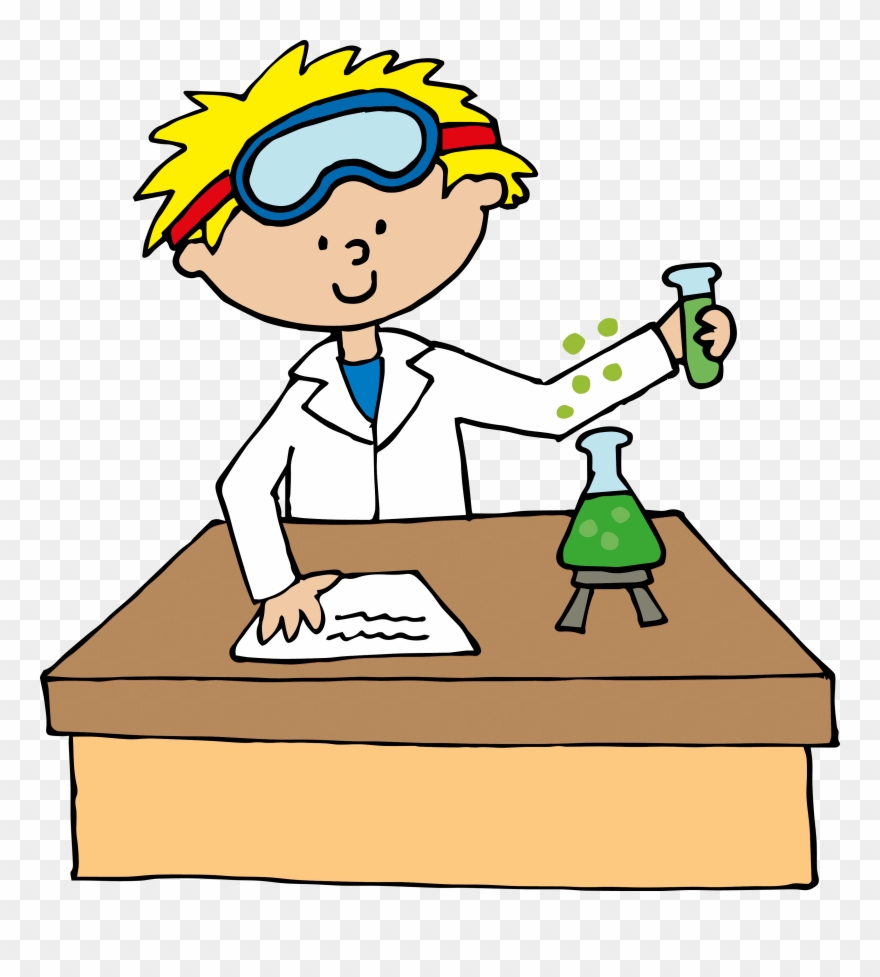 Science Clipart Craft Projects, School Clipart - Scientist Doing Experiment Clipart - Png Download