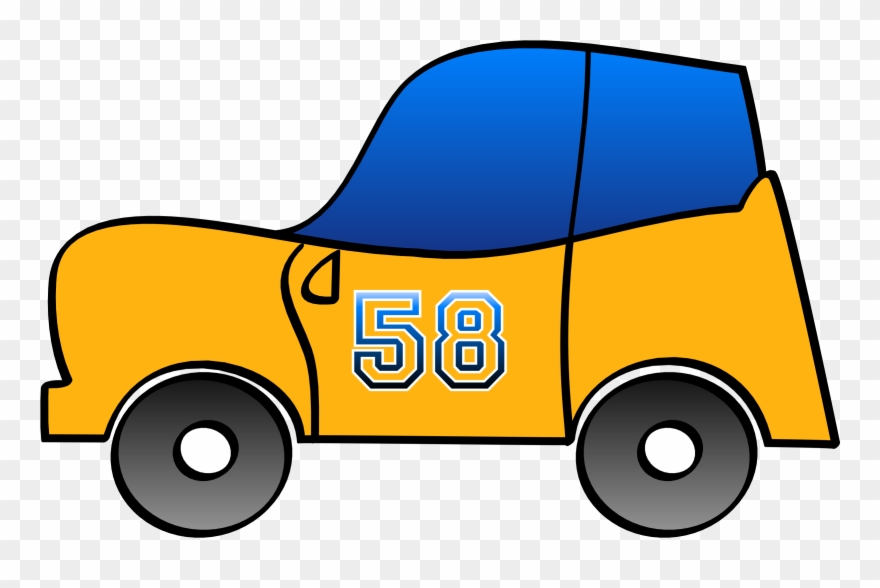 Big Image - Cartoon Car 2d Png Clipart