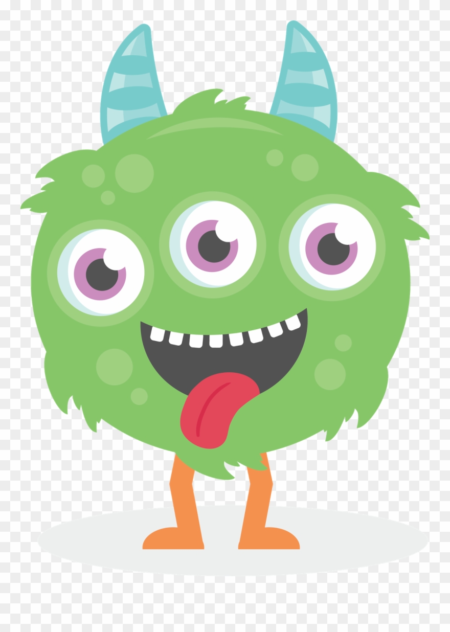 Fluffy Clipart Halloween Monster - Cute Monster Png Transparent Png