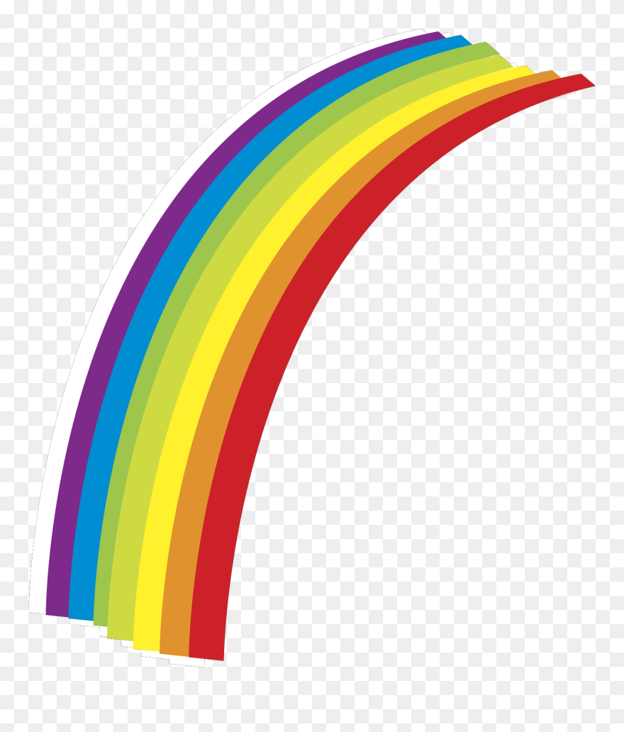 Half Rainbow Clipart - Png Download