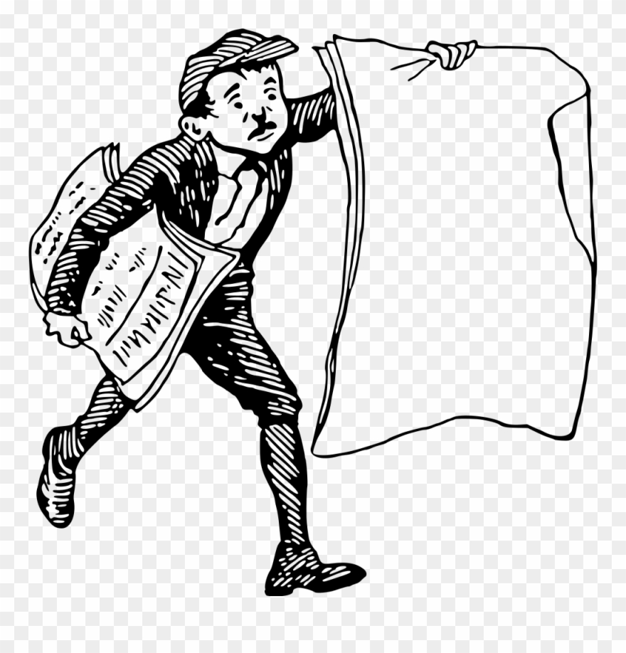 Onlinelabels Clip Art Paper - Paperboy 2 - Png Download