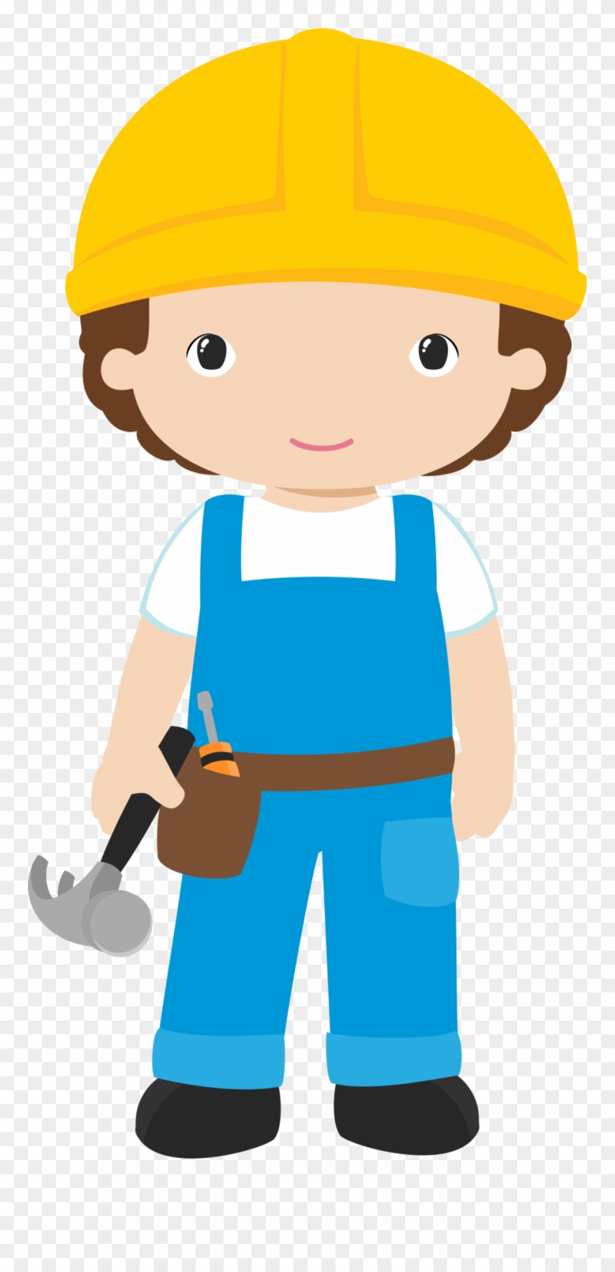 Clip Library Library Backhoe Clipart Construction Birthday - Construction Boy Clipart - Png Download