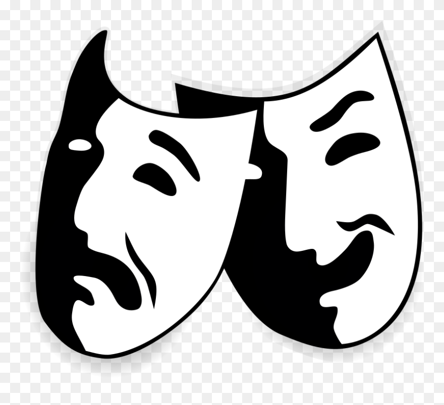 News Parody Deemed Not Funny Enough To Be Therapeutic - Happy And Sad Mask Png Clipart