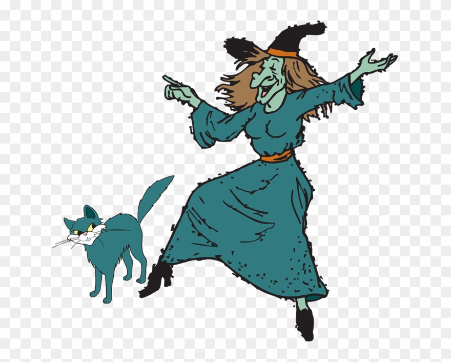 Fun Halloween Witch Clipart Kid - Clip Art - Png Download