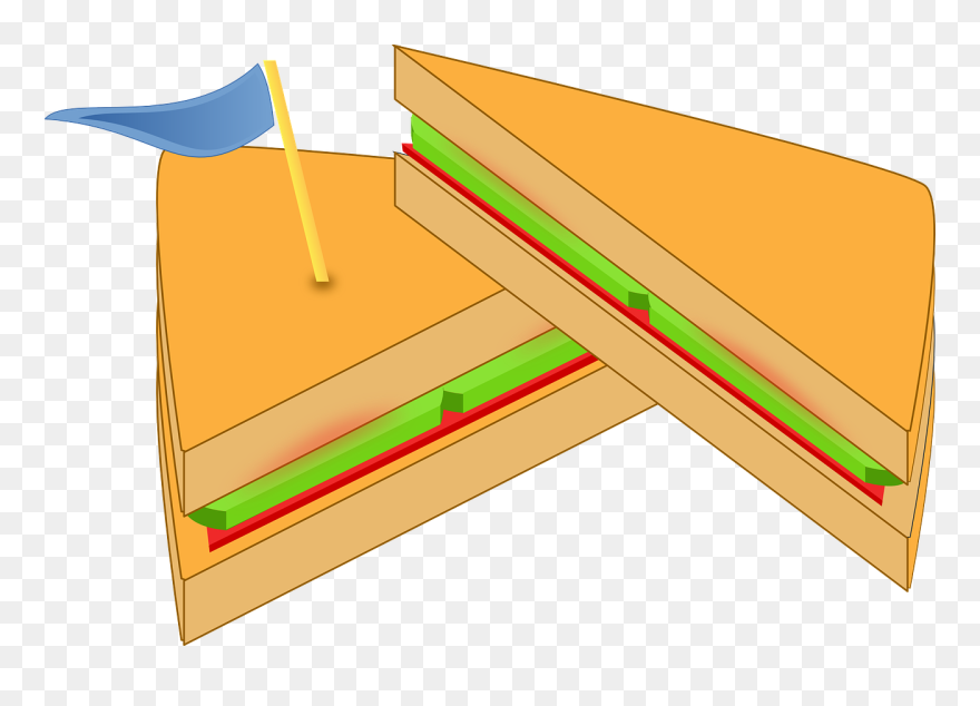 Fast Food, Breakfast, Sub Sandwich Clipart, Vector - Cartoon Picture Of Sandwiches - Png Download