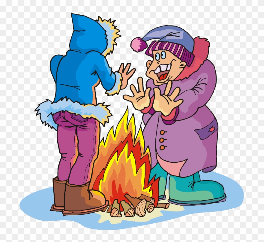 Cartoon - Cold Hands Clip Art - Png Download