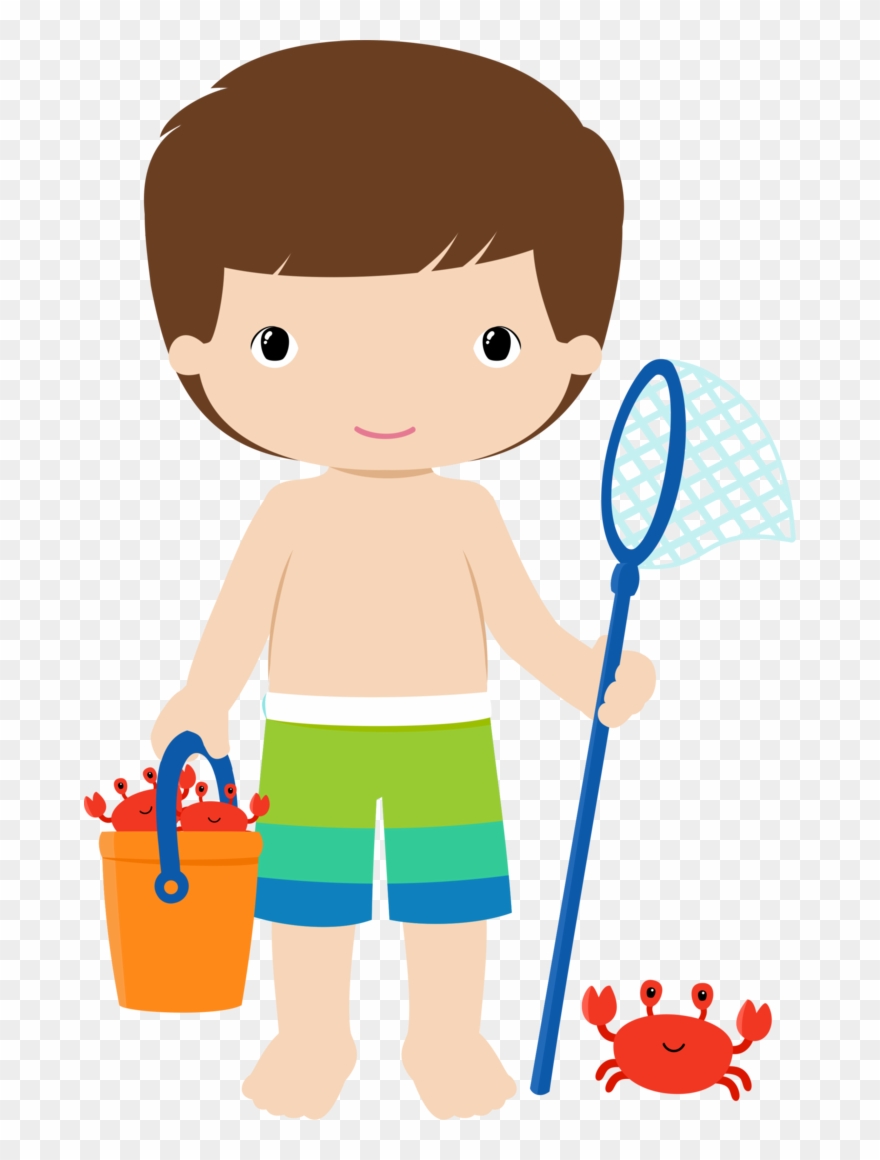 Beach Clipart, Beach Crafts, Clip Art, Coloring Pages, - Pool Party Png Boy Transparent Png