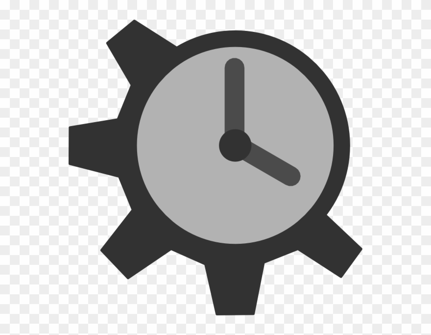 Gear Clock Icon Png Clipart