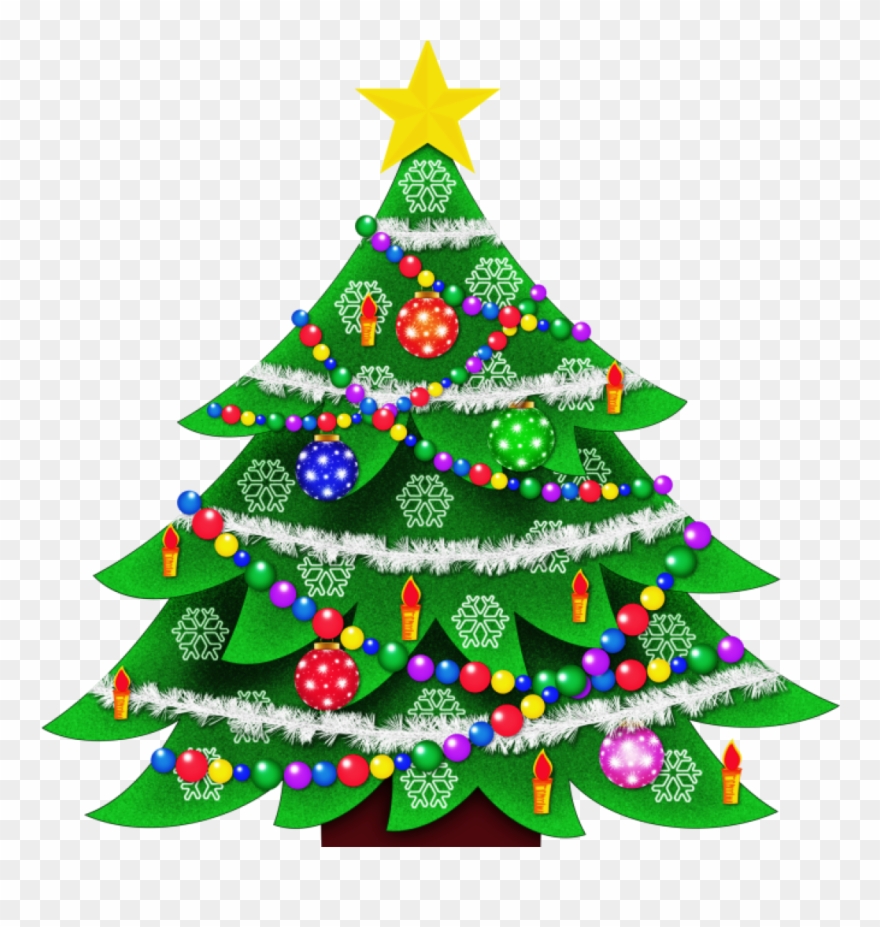 Clip Art Christmas Tree Christmas Tree Clip Art Clip - Merry Christmas Tree Clip Art - Png Download
