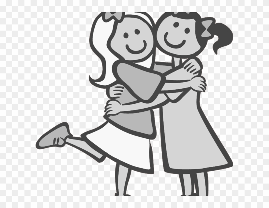 Clipart, Friends Clipart Black And White 19 Friends - Chemical Bond - Png Download