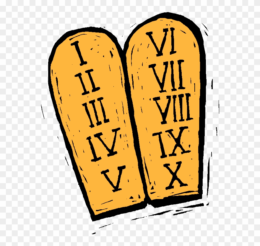 10 Commandments Clipart - 10 Commandments Tablets Clipart - Png Download