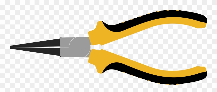 Needle Nose Pliers Round Nose Pliers Lineman's Pliers - Needle Nose Pliers Clipart - Png Download