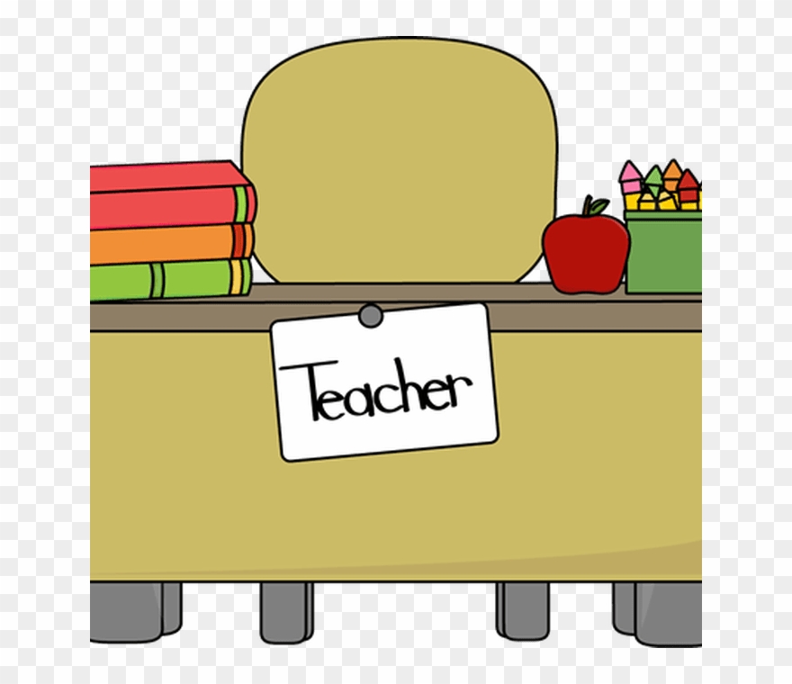 Teacher's Desk Clip Art Teacher's Desk Vector Image - Teachers Desk Clipart - Png Download