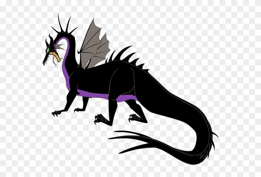 Maleficent As A Dragon - Disney Art Academy 3dss Clipart