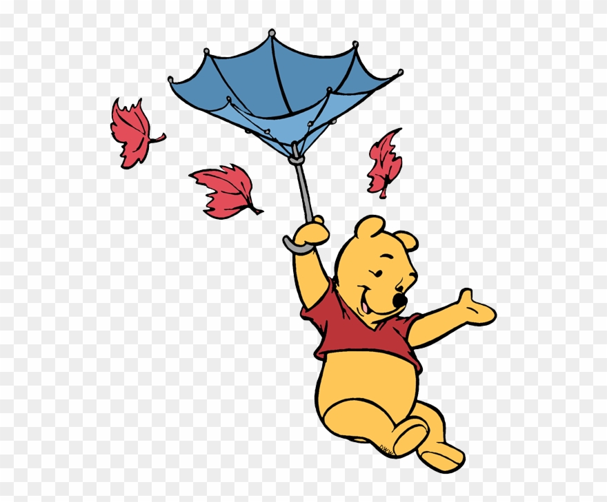 Winnie The Pooh Clip Art 10 Disney Clip Art Galore - Winnie The Pooh Fall - Png Download