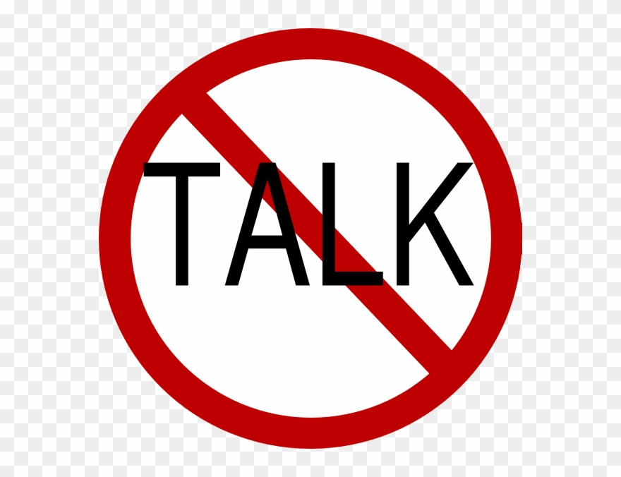 No Talking In Class Clipart - Don T Talk In Class - Png Download