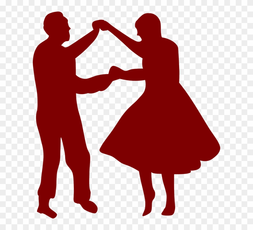 Dance Svg File - Man And Women Dancing Clipart