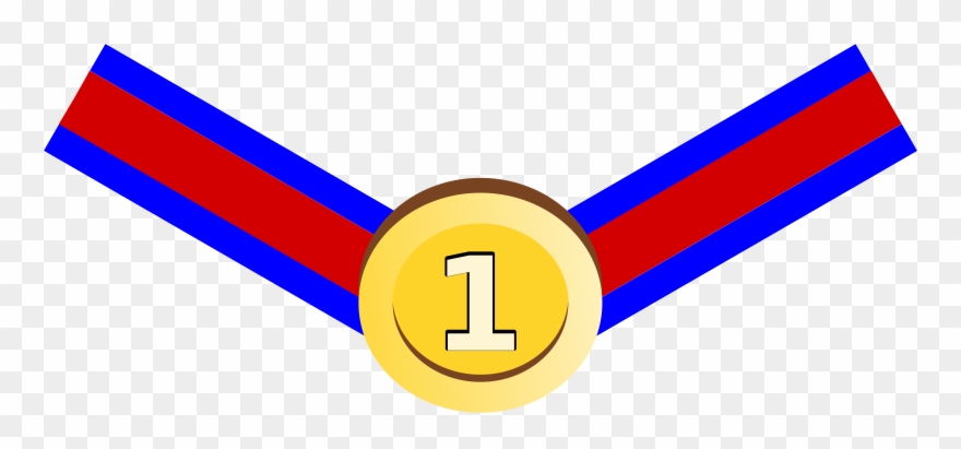Gold Medal Award Prize Ribbon - Gambar Kartun Medali Clipart
