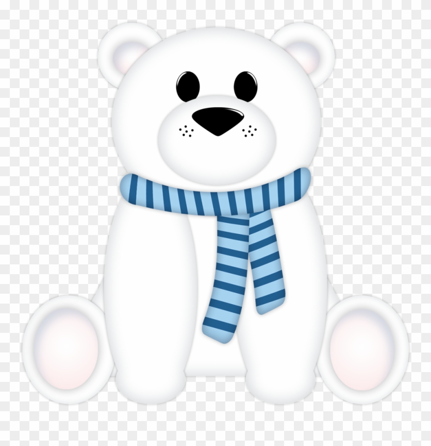 Christine Staniforth ♛༻ Winter Clipart, Christmas Clipart, - Christmas Polar Bear Clipart - Png Download
