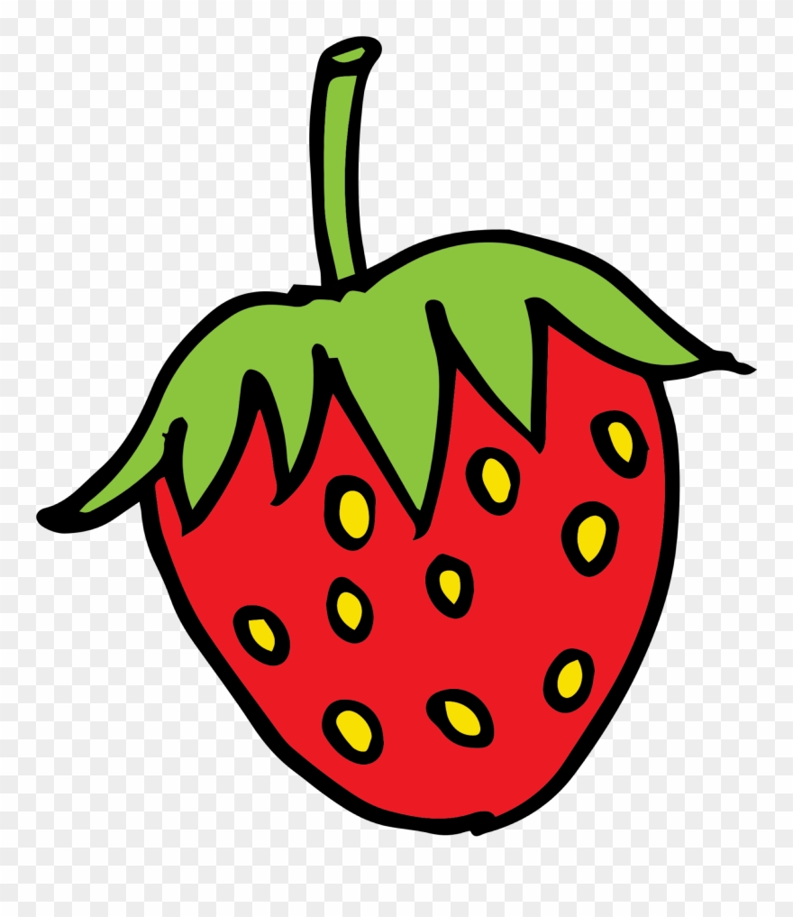 Free To Use Public Domain Strawberry Clip Art - Clip Art Strawberry Cartoon - Png Download