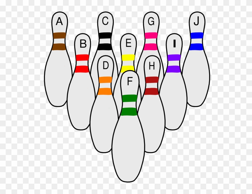 Bowling Pins Clipart Bowling Pin Ten-pin Bowling Clip - Ten Pin Bowling Throw Blanket - Png Download