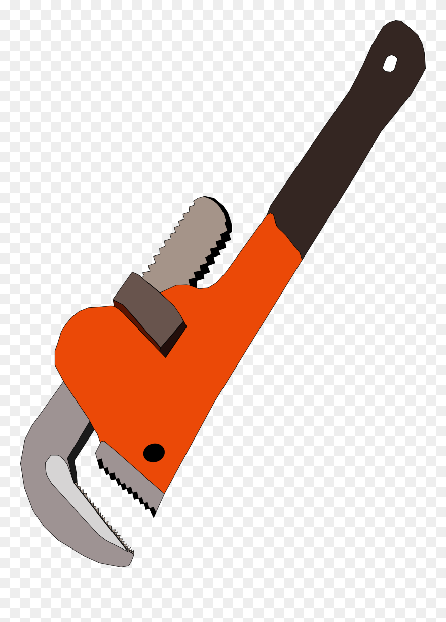 Spanners Hand Tool Pipe Wrench Adjustable Spanner - Pipe Wrench Clip Art - Png Download