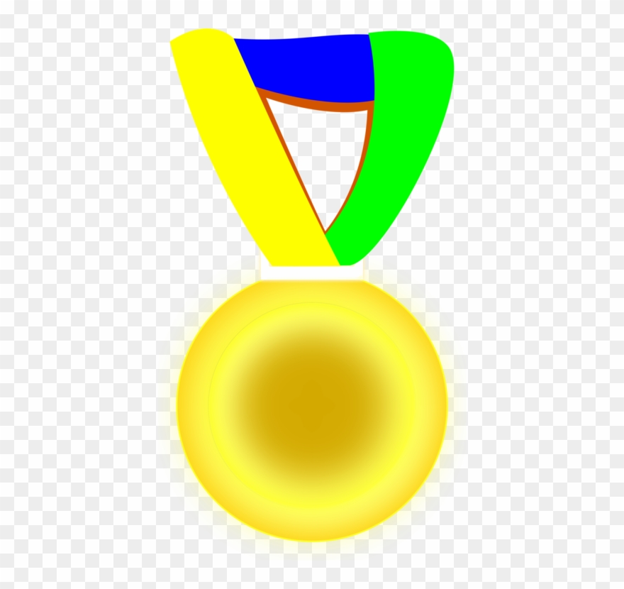 Brazil Gold Medal Award - Medalha De Ouro Png Clipart