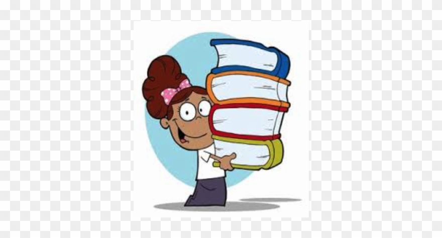 Please Donate Your Gently Used Books To The Hce Summer - Girl With Books Clipart - Png Download