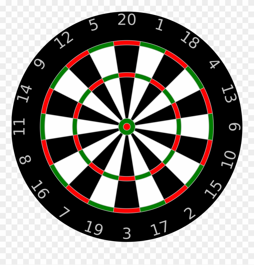 Dartboard Clip Art At Clker Com Vector Clip Art Online - Dart Board Large - Png Download
