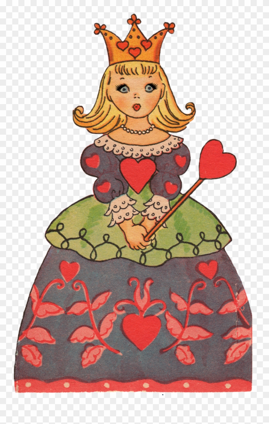 Valentines Day Clip Art Queen Of Hearts Free Pretty - Clipart Images Of Queen - Png Download