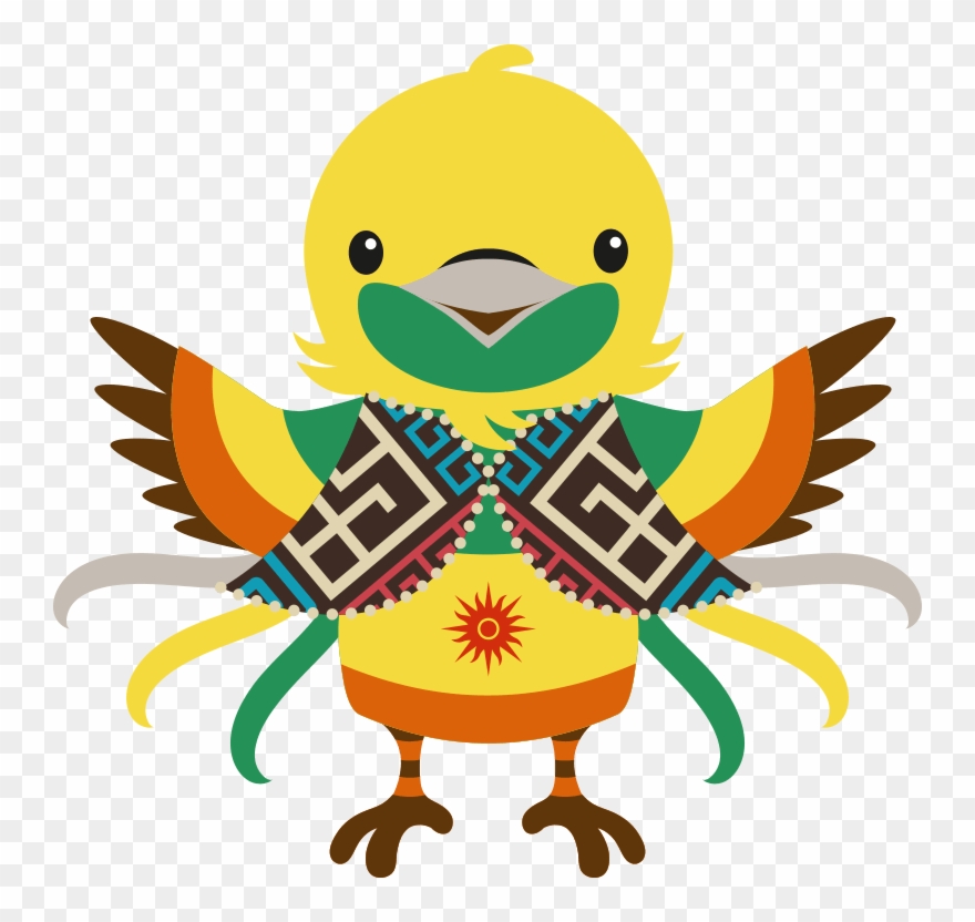 Halo - Maskot Asian Games 2018 Clipart