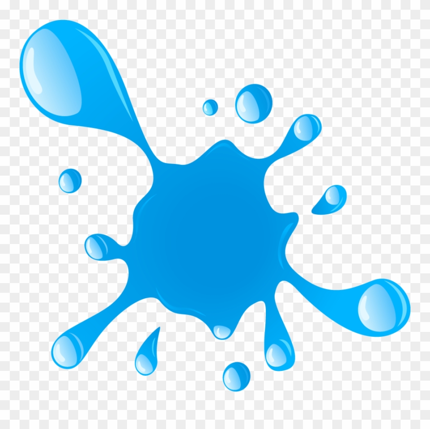 Paint Party Clip Art - Blue Slime Clipart - Png Download